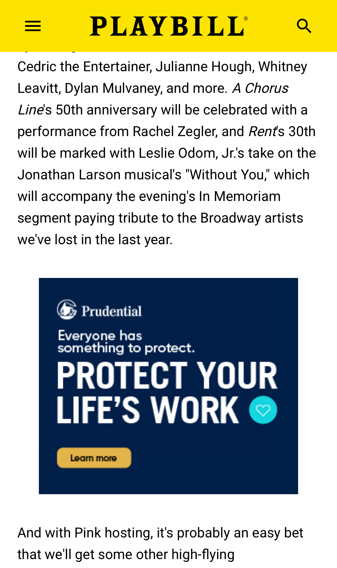 Prudential In Article Mobile