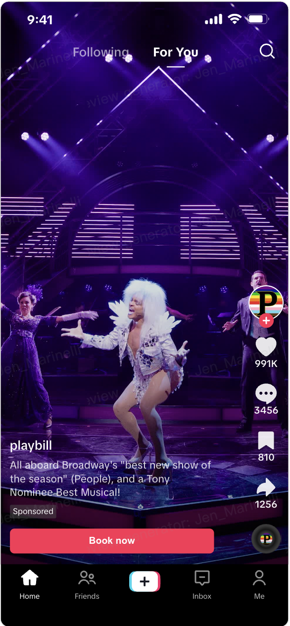 Tik Tok Playbill x Cats